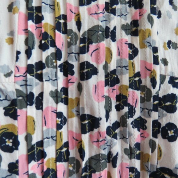 BODEN Hotchpotch Pintuck Shift Dress Floral Poppy Meadow Feminine Boho Size US 6 - Picture 10 of 15